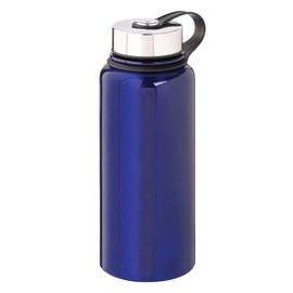 Thirsty Rhino Spectra, 32 oz Double Walled Vacuum Insulated Wide Mouth Water Bottle Thermo Flask, Stainless Steel, Blue (Set of 12)