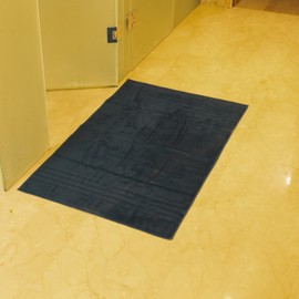 Mosobam Luxury Turkish Set of 2 XL Bath Mat 28X44 Navy Blue 1000 GSM Bamboo Viscose & Aegean Turkish Combed Cotton