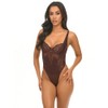 Oh là là Chéri Women's Adeline Unlined Underwire Teddy 51-12003,