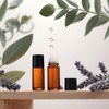 Tustao 2Pcs 50ml Brown Glass Essential Oil Roller Bottles Refillable