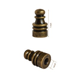 4 Pieces Lamp Finial for Lamp Shades Decorational Finial for Lamps Threaded Lamp Cap Knob for Table Lamps or Floor Lamps (Assorted colors)