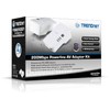 TRENDnet 200 Mbps Powerline Ethernet AV Adapter Kit TPL-303E2K (White)