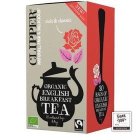 Clipper English Breakfast Organic Fair Trade Tea, 20 P., Organic English Breakfast Tea, 20 P., Nature Kiosk with Open Date Label