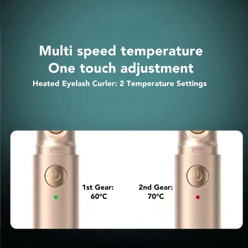 2 in 1 Heated Eyelash Curler Eyebrow Hair Remover Double