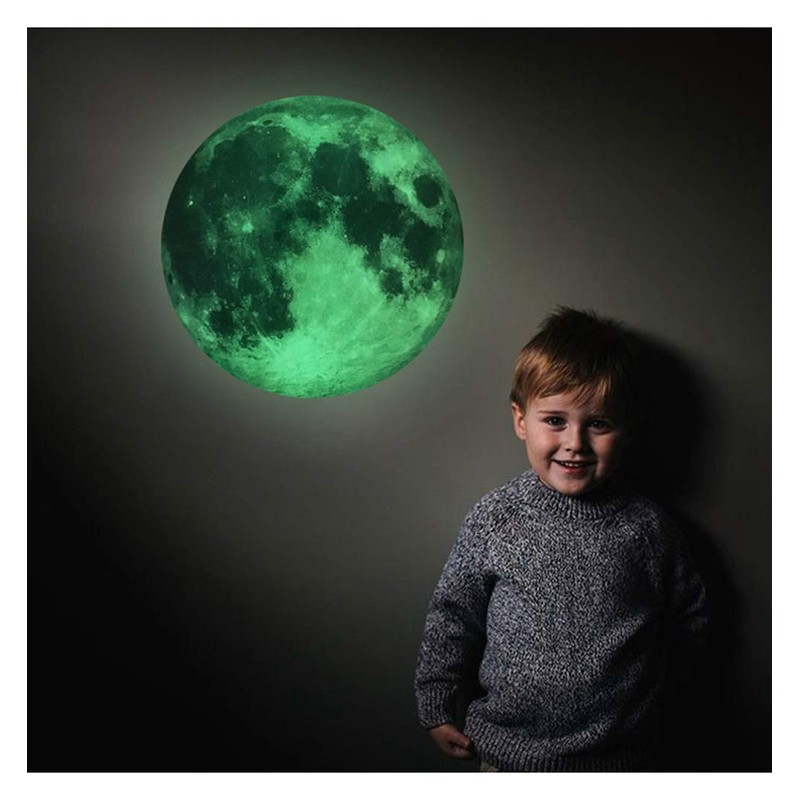 Olive-G Wall Sticker Wall Sticker Wall Decor Waterproof Moon Space