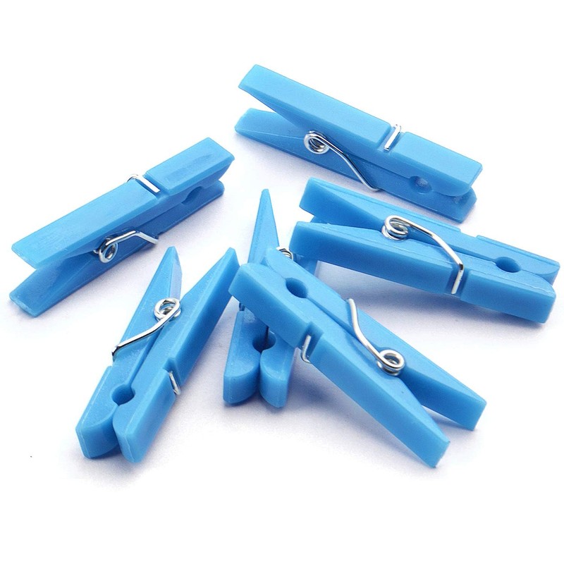 Jdesun 50 Pieces Photo Clips,Mini Plastic Picture Paper Clip Clothespins
