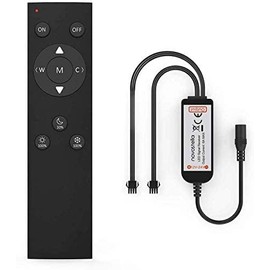 NOVOSTELLA 360° RF Remote Controller for 79ft Tunable White LED Strip Light Kit, Dimmable 3000K-6000K, Daylight White and Warm White, 10 Brightness Levels