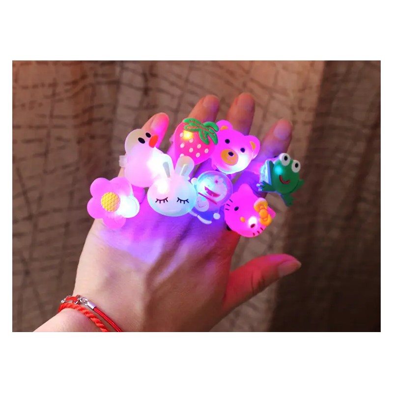50 Unidades De Anillos Led Luminosos Con Anillos De Boda