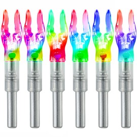 KEAUP 12-Pack or 6-Pack S Lighted Nocks for Arrows .244/6.2mm Lighted Arrow Nocks for Archery Hunting, Screwdriver Included
