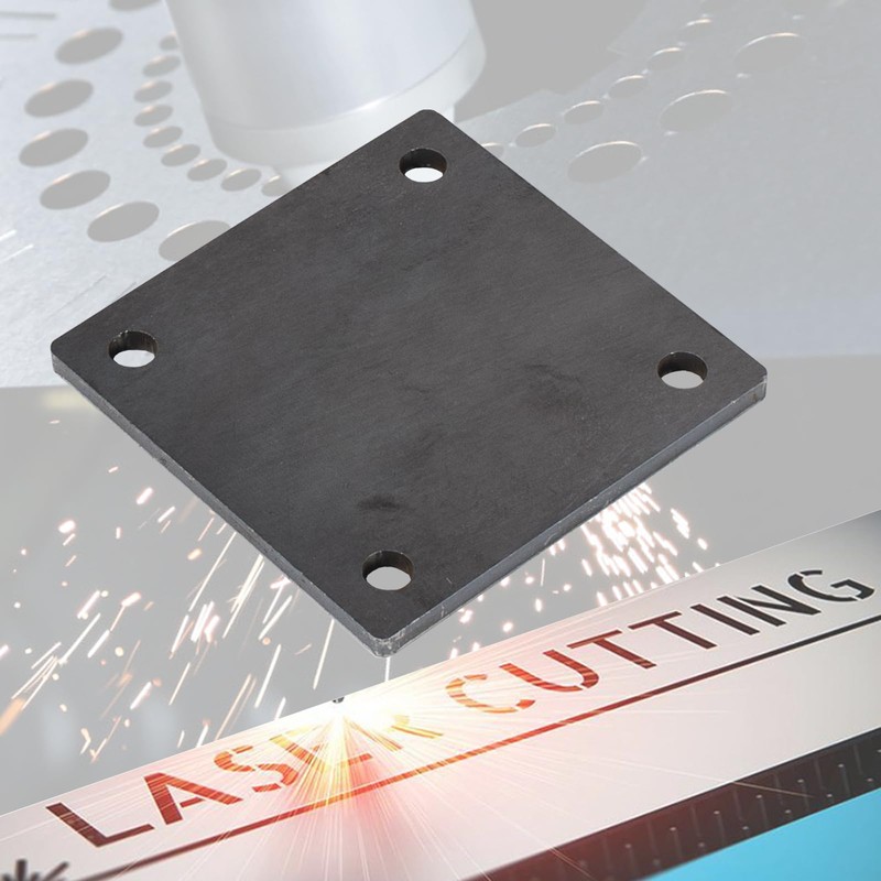 5" x 5" Steel Plate with Holes – 3/16" Thick,