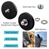 ULIBERMAGNET 6Pack Anti-Scratch Neodymium Magnet with Rubber Coated and M6