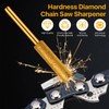 Lainballow 72 Pcs Diamond Chainsaw Sharpener Bits, 3 Size Chainsaw