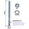 SKIR'CO (Pack of 10) Wedge Anchor M10 x 120 mm,