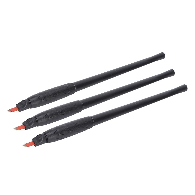 10pcs 12F Microblading Pen Home Salon Ergonomic Disposable Manual Eyebrow