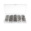 400pcs Stainless Steel Split Rings Kit Fishing Lures Ring Chain