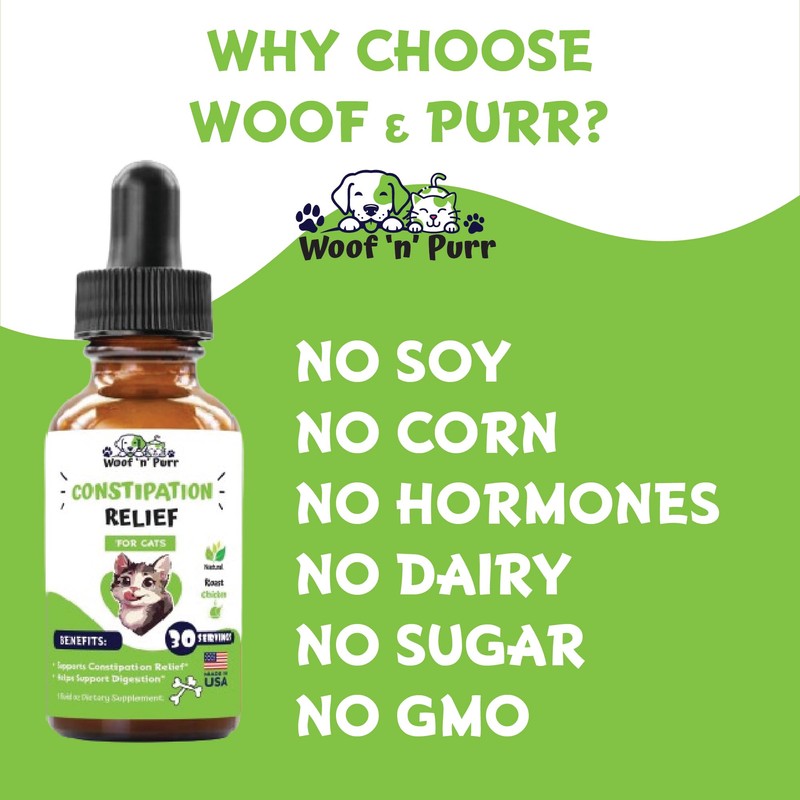 Cat Constipation Relief - May Help to Reduce Constipation &
