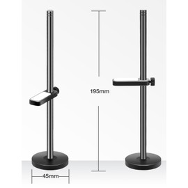 GPU Support Bracket, Adjustable Aluminum Anti Sag GPU Bracket, Video Graphics Card Support GPU Stand Holder with Hidden Magnet and Anti-Slip Pad, 195mm