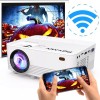 POYANK New Poyank WiFi Projector Smartphone 4500Lux LED, Full HD 1080P, 2020 Upgraded