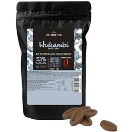 Valrhona Hukambi Ombré 53-Percent-Cacao Milk Chocolate Couverture Feves, 1 Pound