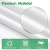 Gibelle White Snap in Shower Curtain Liner, Compatible with No