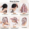 Silk Press Wrap for Hair, Satin Hair Wrap Net with