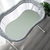 Bassinet Fitted Sheet(33" x 20"), 4 Pack for Most Bedside