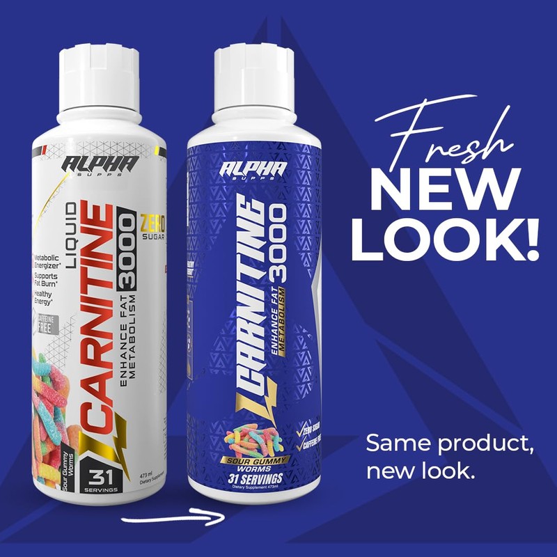 Alpha Supps L Carnitine Liquid 3000 | Stimulant-Free L-Carnitine Supplement