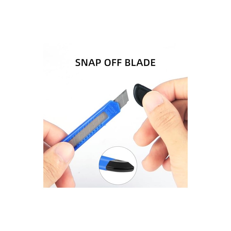 4 Pack Box Cutter Knife, 3-rd Gen Utility Knives, Razor