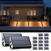 16 Pack Warm White Solar Powered Stair Lights for Outside