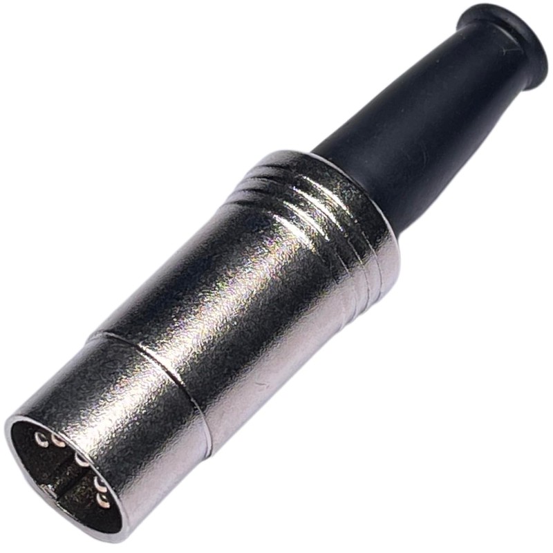 CESS Metal Body 5 Pin DIN Male Plug MIDI Cable