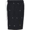 Urban Classics Men's Embroidery Swim Shorts Swimming Trunks, Black/Palm Tree