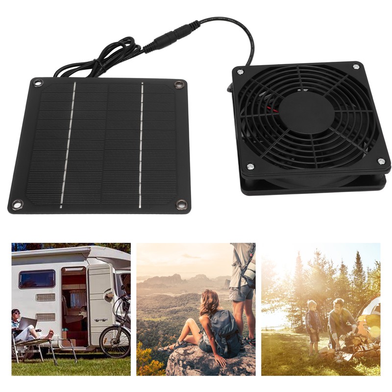 Solar Fan Effective Cooling Safety Protection Easily Install 3W 43.4CFM