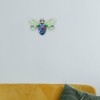 Baluue 2pcs Metal Wall Art, Bee Wall Hanging Ornament Garden