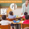 Echaprey Cell Phone Holder Classroom Pocket Chart Wooden Cell Phone