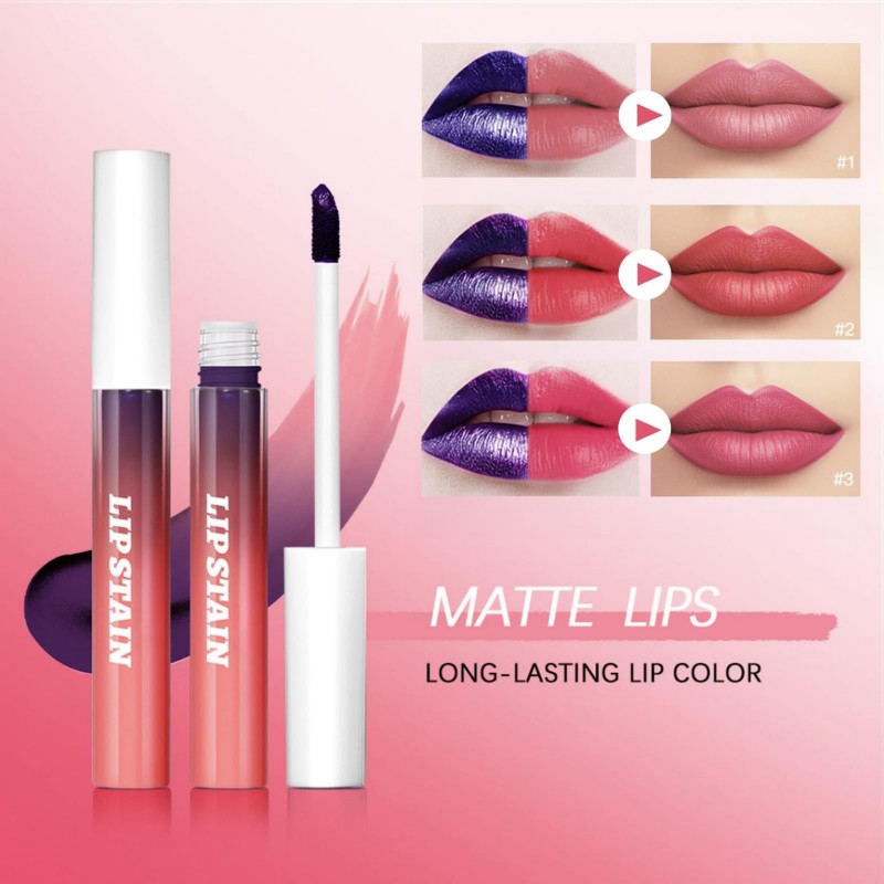 3Pcs Long Lasting Matte Peel Off Lip Stain, Tint, and