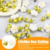 Pack of 50 Mini Bee Decoration, Small Bee Decoration, 30