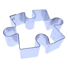 Jigsaw Piece - Stainless Steel Sugarcraft Cutter - Size 30mm x 42mm - Valley Cutter Company