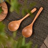 5Pcs Soup Spoons, Wood Soup Spoons Wooden Spoons for Eating
