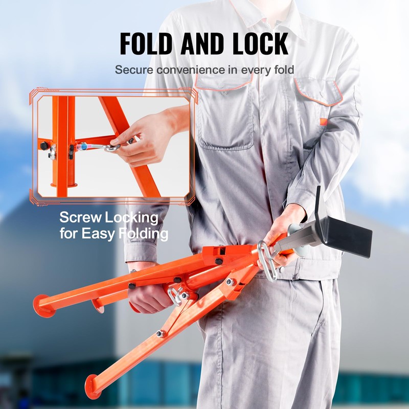 VEVOR Pipe Stand, 2500LBS Heavy Duty Pipe Jack Stands, 27.2"-52"