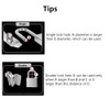 Marine Grade Rustproof Padlock with Long Shackle, Waterproof Stainless Steel