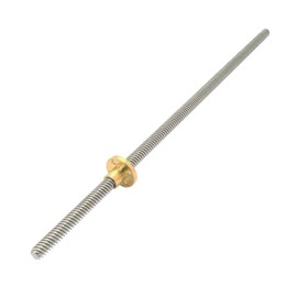 ReliaBot 400mm T8 Tr8x8 Lead Screw and Brass Nut (Acme Thread, 2mm Pitch, 4 Starts, 8mm Lead) for 3D Printer Z Axis
