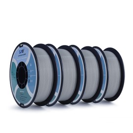 ZIRO PLA Filament 1.75mm,3D Printer Filament PLA PRO Basic Color Series 1.75MM Total 4KG(8.8lbs), Dimensional Accuracy +/- 0.03mm,Gray(1KG X 4 Spools Pack)