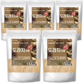Domestic bellflower root powder 500g, 5 packs, 100% dried bellflower root / 국산 도라지 분말 가루 500g 5개입 말린 도라지 100%
