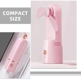 Cabilock Portable Personal Handheld Fan, Mini Usb Rechargeable Adjustable Cooling Fan for Outdoor Travel Use, Pink