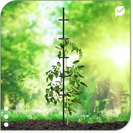 protanic Tomato Rod Plant Support Trellis with Plant Clips