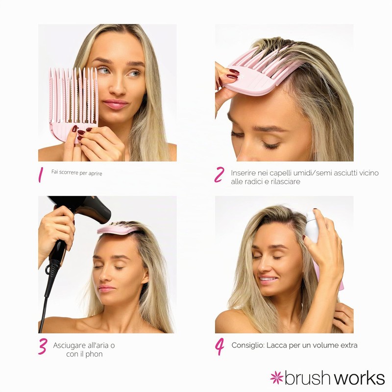Brushworks Volumising Hair Clips - 2 Pack