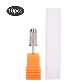 ZJchao 10pcs 2.35mm Nail Art Drill Bits, Nail Art Sanding Band Mandrel Drill Bits, 0.1in Electric Drill Shank Drill Attachment Manicure Machine Accessory(Silver)