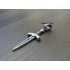 Sword Pendant Sterling Silver 925 Dagger Minimalist Charm Necklace Unisex