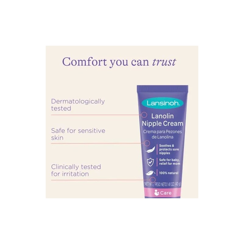 Lansinoh Crema Lanolina Para Pezones, Segura Para Bebés