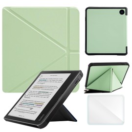 Case Compatible with Kobo Sage 8 Inch e-Reader (Model: N777 N778K, 2021 Release), Includes a Screen Protector - Premium PU Leather Cover with Auto Sleep/Wake